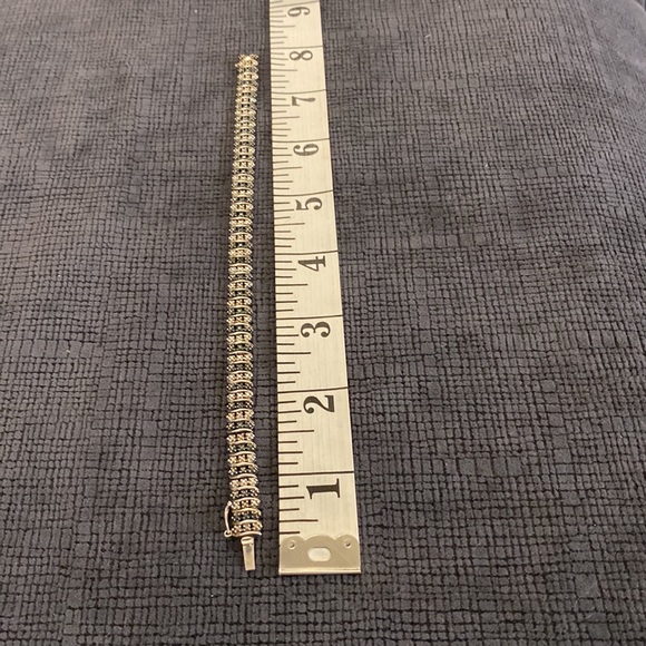 Sterling Silver Tennis Style Bracelet - Picture 3 of 6